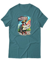 T-Shirt Αντρικό - Dont Follow Me Im Lost Too - Color Thumbnail Μπλε Πράσινο
