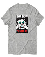 T-Shirt Αντρικό - Dont Forget To Smile - Color Thumbnail Γκρι Μελανζέ