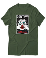 T-Shirt Αντρικό - Dont Forget To Smile - Color Thumbnail Κυπαρισσί
