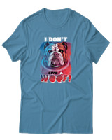 T-Shirt Αντρικό - Don't Give A Woof - Color Thumbnail Τιρκουάζ