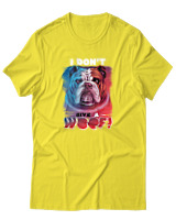 T-Shirt Αντρικό - Don't Give A Woof - Color Thumbnail Κίτρινο