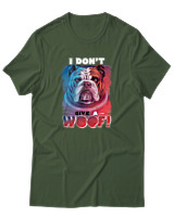 T-Shirt Αντρικό - Don't Give A Woof - Color Thumbnail Κυπαρισσί