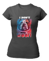 T-Shirt Στενή Γραμμή - Don't Give A Woof - Color Thumbnail Ανθρακί