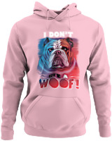 Φούτερ με κουκούλα - Don't Give A Woof - Color Thumbnail Pink