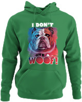 Φούτερ με κουκούλα - Don't Give A Woof - Color Thumbnail Kelly Green