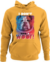 Φούτερ με κουκούλα - Don't Give A Woof - Color Thumbnail Κίτρινο Χρυσό