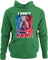 Φούτερ με κουκούλα - Don't Give A Woof - Color Thumbnail Kelly Green