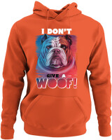 Φούτερ με κουκούλα - Don't Give A Woof - Color Thumbnail Πορτοκαλί