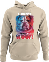 Φούτερ με κουκούλα - Don't Give A Woof - Color Thumbnail Μπέζ