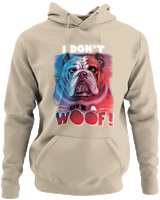 Φούτερ με κουκούλα - Don't Give A Woof - Color Thumbnail Μπέζ