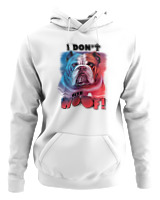 Φούτερ με κουκούλα - Don't Give A Woof - Color Thumbnail ΄Ασπρο