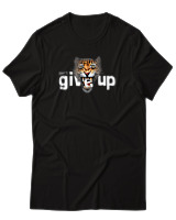 T-Shirt Αντρικό - Dont Give Up - Color Thumbnail Μαύρο