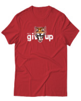 T-Shirt Αντρικό - Dont Give Up - Color Thumbnail Κόκκινο