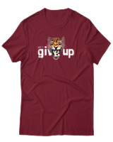 T-Shirt Αντρικό - Dont Give Up - Color Thumbnail Σκούρο Κόκκινο