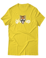 T-Shirt Αντρικό - Dont Give Up - Color Thumbnail Χρυσό Κίτρινο
