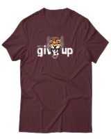 T-Shirt Αντρικό - Dont Give Up - Color Thumbnail Μπορντό