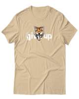 T-Shirt Αντρικό - Dont Give Up - Color Thumbnail Μπεζ