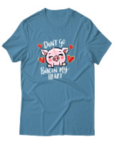 T-Shirt Αντρικό - Dont Go Bacon My Heart - Color Thumbnail Τιρκουάζ