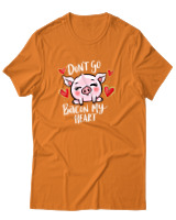 T-Shirt Αντρικό - Dont Go Bacon My Heart - Color Thumbnail Πορτοκαλί