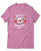 T-Shirt Αντρικό - Dont Go Bacon My Heart - Color Thumbnail Ροζ