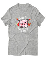 T-Shirt  Γυναικείο - Dont Go Bacon My Heart - Color Thumbnail Γκρί Μελανζέ