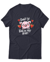 T-Shirt  Γυναικείο - Dont Go Bacon My Heart - Color Thumbnail Σκούρο Μπλέ