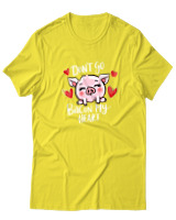 T-Shirt  Γυναικείο - Dont Go Bacon My Heart - Color Thumbnail Κίτρινο