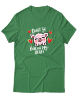 T-Shirt  Γυναικείο - Dont Go Bacon My Heart - Color Thumbnail Πράσινο