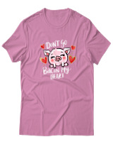 T-Shirt  Γυναικείο - Dont Go Bacon My Heart - Color Thumbnail Ροζ
