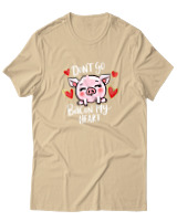 T-Shirt  Γυναικείο - Dont Go Bacon My Heart - Color Thumbnail Μπέζ