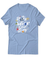 T-Shirt Αντρικό - Dont Just Exist - Color Thumbnail Γαλάζιο