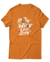 T-Shirt Αντρικό - Dont Just Exist - Color Thumbnail Πορτοκαλί