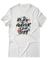 T-Shirt Αντρικό - Dont Just Exist - Color Thumbnail Άσπρο