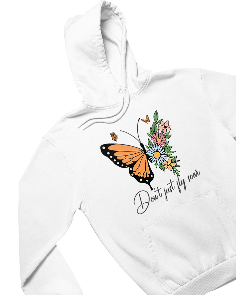 Φούτερ με κουκούλα - Dont Just Fly - Image 1