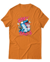 T-Shirt Αντρικό - Don't Panic - Color Thumbnail Πορτοκαλί
