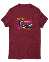 T-Shirt Αντρικό - Dont Set Limits - Color Thumbnail Σκούρο Κόκκινο