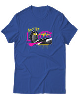 T-Shirt Αντρικό - Dont Set Limits - Color Thumbnail Μπλε Ρουά