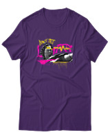 T-Shirt Αντρικό - Dont Set Limits - Color Thumbnail Σκούρο Μωβ
