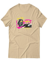 T-Shirt Αντρικό - Dont Set Limits - Color Thumbnail Μπεζ