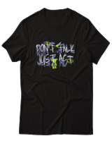 T-Shirt Αντρικό - Dont Talk Just Act - Color Thumbnail Μαύρο