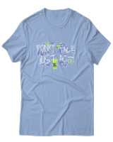 T-Shirt Αντρικό - Dont Talk Just Act - Color Thumbnail Γαλάζιο