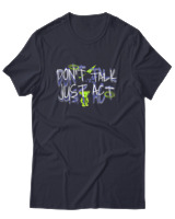 T-Shirt Αντρικό - Dont Talk Just Act - Color Thumbnail Σκούρο Μπλε