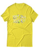 T-Shirt Αντρικό - Dont Talk Just Act - Color Thumbnail Κίτρινο