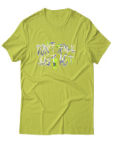 T-Shirt Αντρικό - Dont Talk Just Act - Color Thumbnail Λαχανί