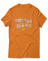 T-Shirt Αντρικό - Dont Talk Just Act - Color Thumbnail Πορτοκαλί