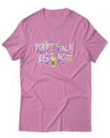 T-Shirt Αντρικό - Dont Talk Just Act - Color Thumbnail Ροζ