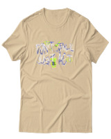 T-Shirt Αντρικό - Dont Talk Just Act - Color Thumbnail Μπεζ