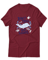 T-Shirt Αντρικό - Dont Trash Your Future - Color Thumbnail Σκούρο Κόκκινο