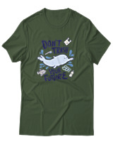 T-Shirt Αντρικό - Dont Trash Your Future - Color Thumbnail Κυπαρισσί