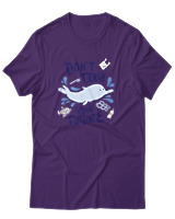 T-Shirt Αντρικό - Dont Trash Your Future - Color Thumbnail Σκούρο Μωβ